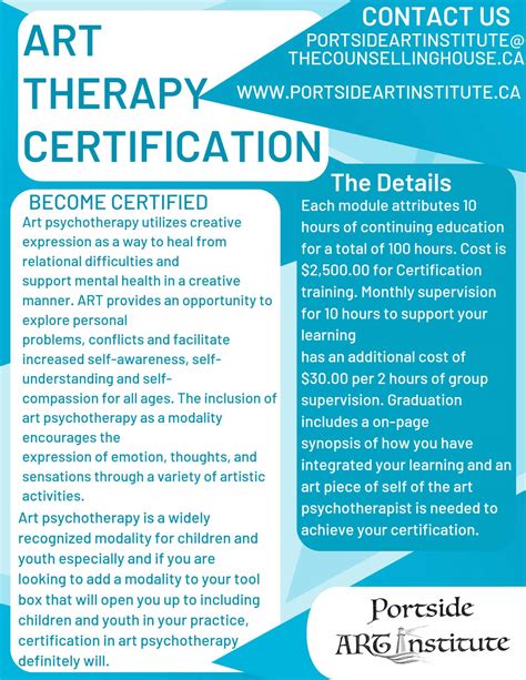 art therapy certification programs.